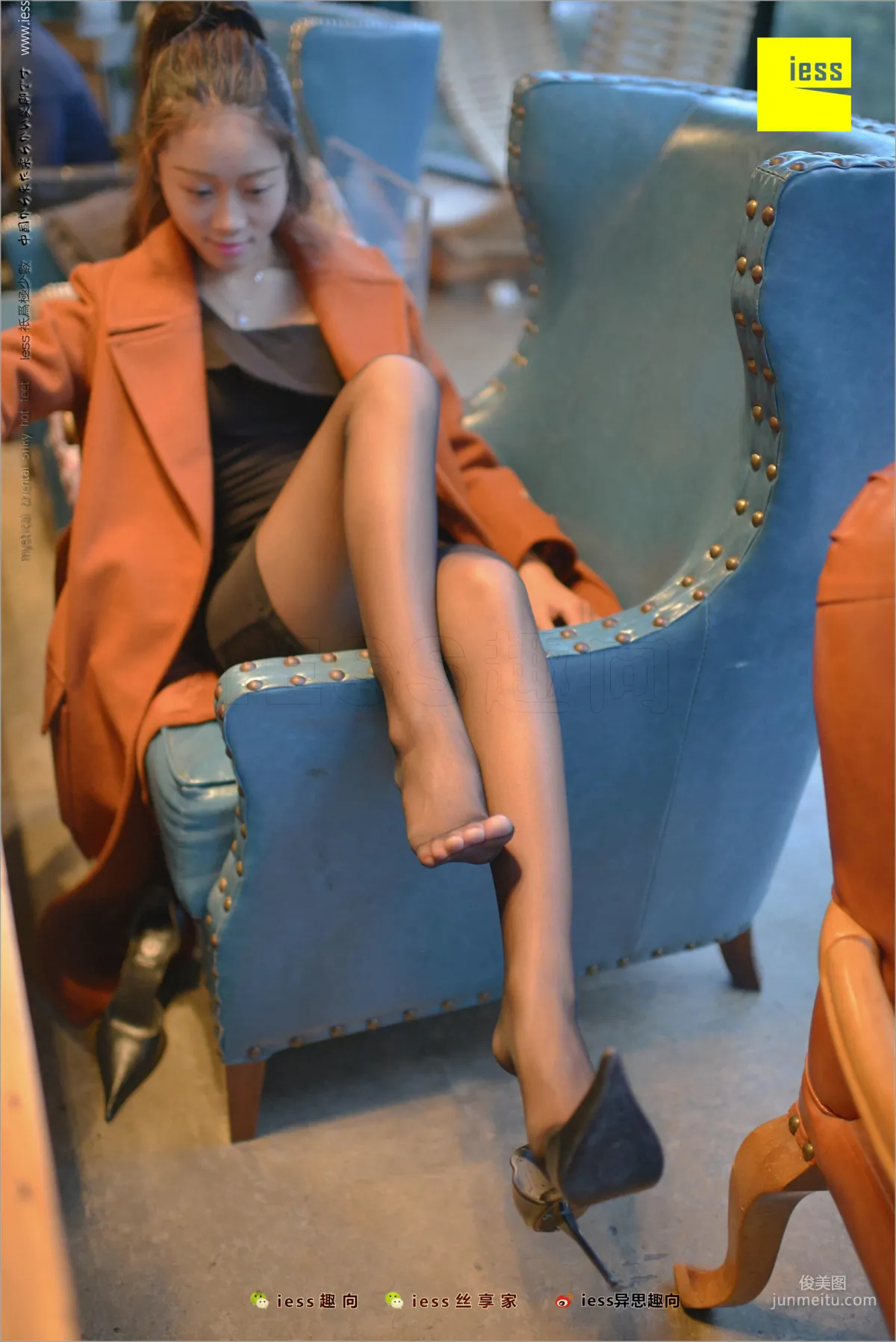 Xiaohei Meijing Jing Black Girl's Black Stockings Beautiful Legs [IESS] Silk Feet Bento 209 Photo Set photo 80