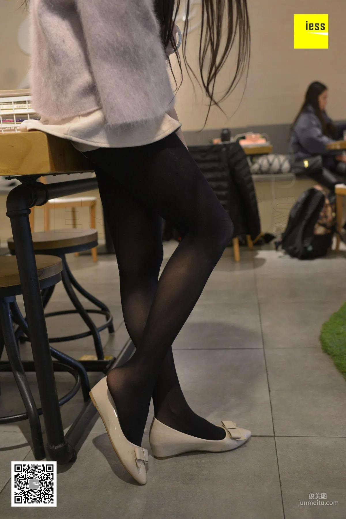 Xiao Yu, 50D Black Stockings and Flats [IESS] Stockings Lover 195 Photo Set photo 42