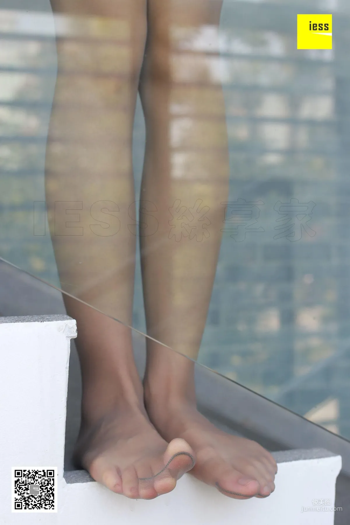 Mu Mu Gray Stockings Fresh Beautiful Feet [IESS] Silk Enjoyer 191 Photo Set photo 51