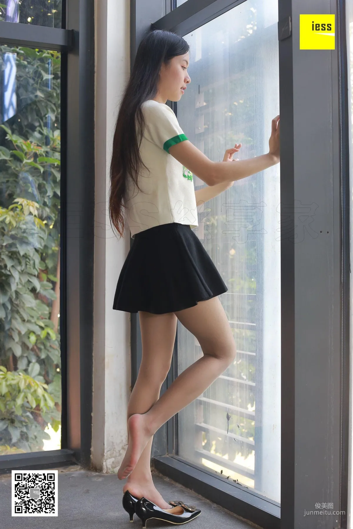 Mu Mu Gray Stockings Fresh Beautiful Feet [IESS] Silk Enjoyer 191 Photo Set photo 45