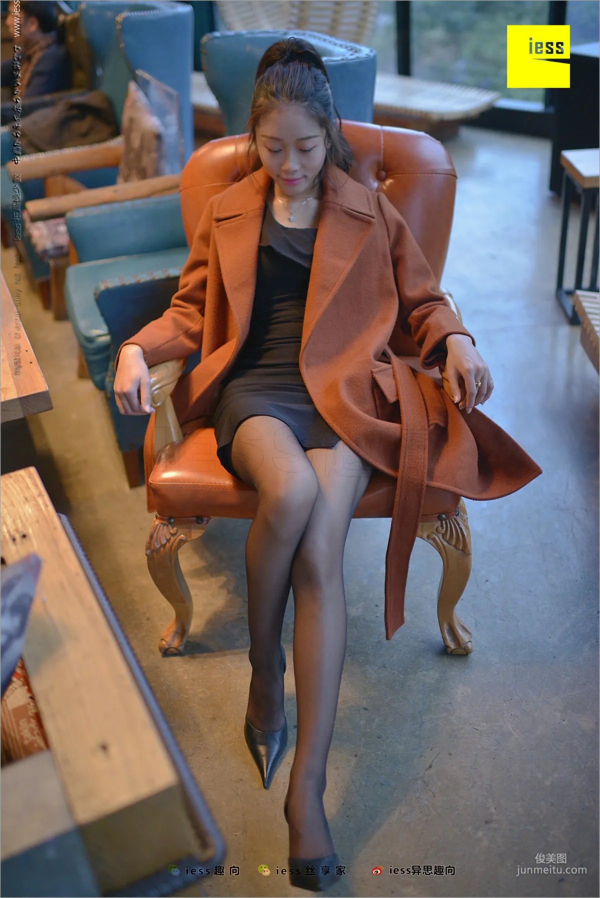 Xiaohei Meijing Jing Black Girl's Black Stockings Beautiful Legs [IESS] Silk Feet Bento 209 Photo Set photo 59