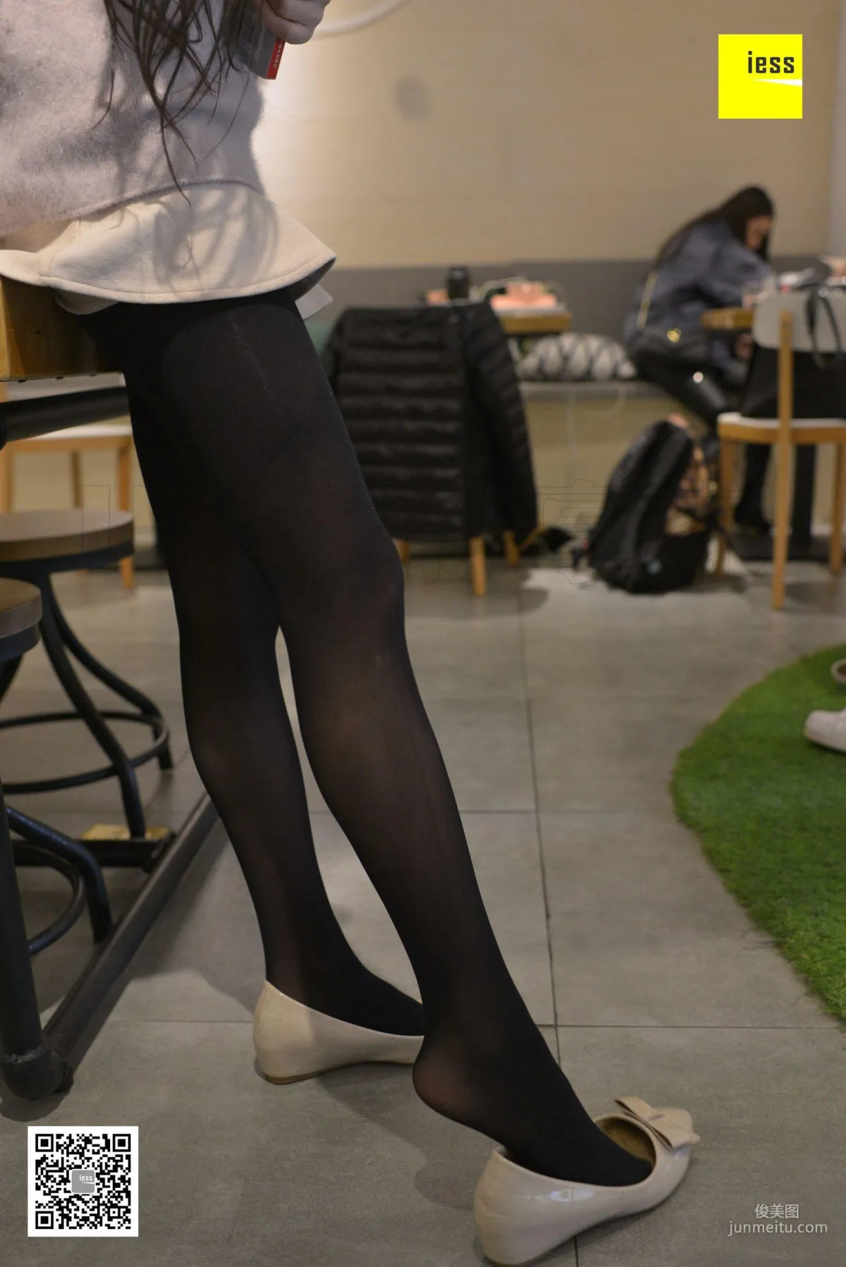 Xiao Yu, 50D Black Stockings and Flats [IESS] Stockings Lover 195 Photo Set photo 41