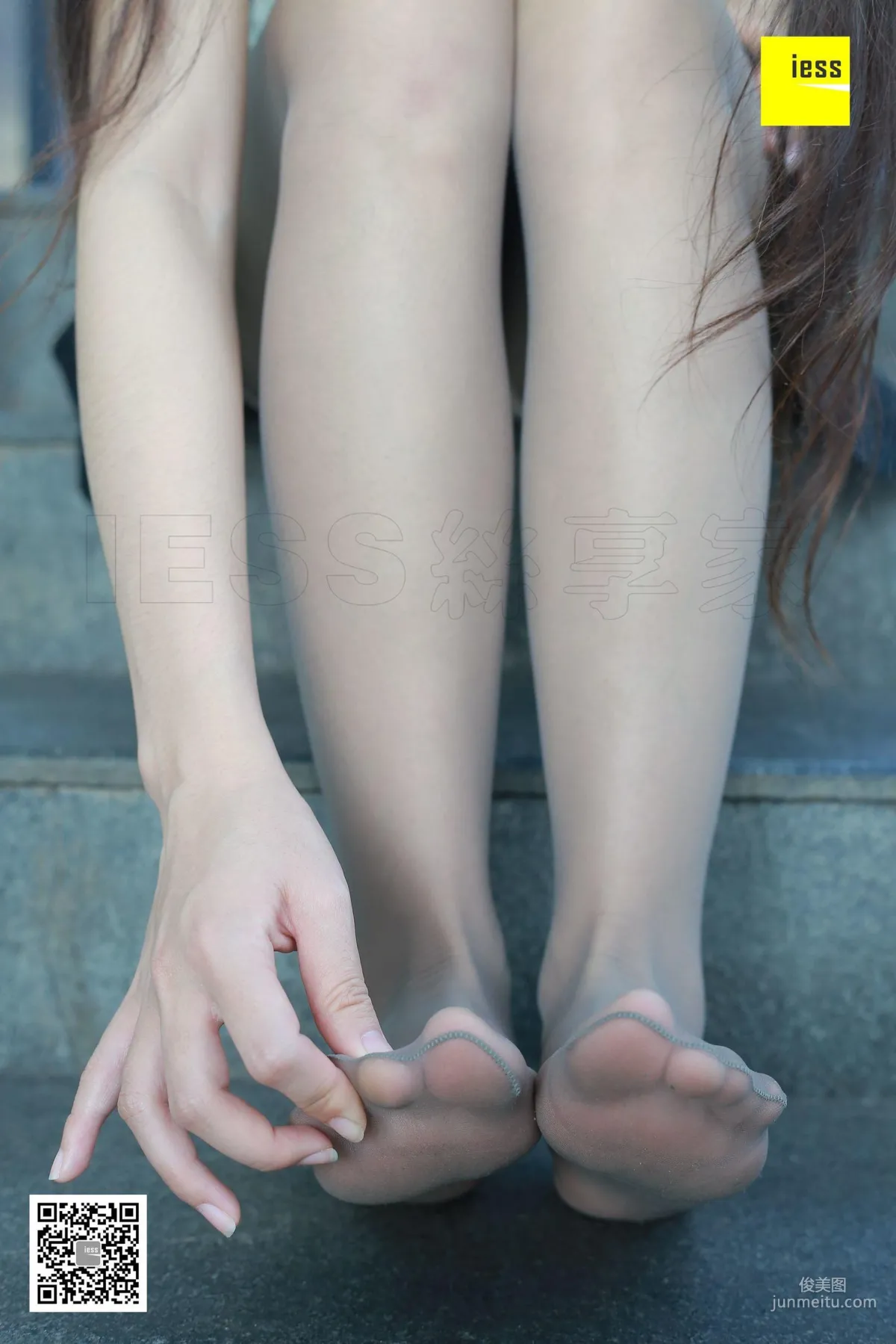 Mu Mu Gray Stockings Fresh Beautiful Feet [IESS] Silk Enjoyer 191 Photo Set photo 98