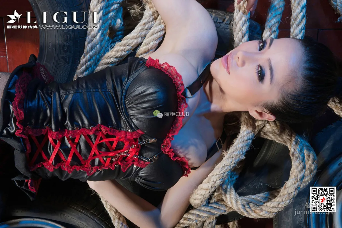 Model 袁颖芬《黑丝绳艺》 [丽柜Ligui] 写真集101