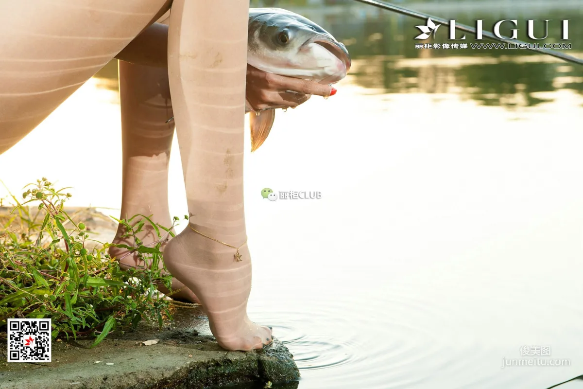 Model Wen Di Denim Hot Pants and Street Snap Beautiful Legs [Ligui] Photo Set photo 54