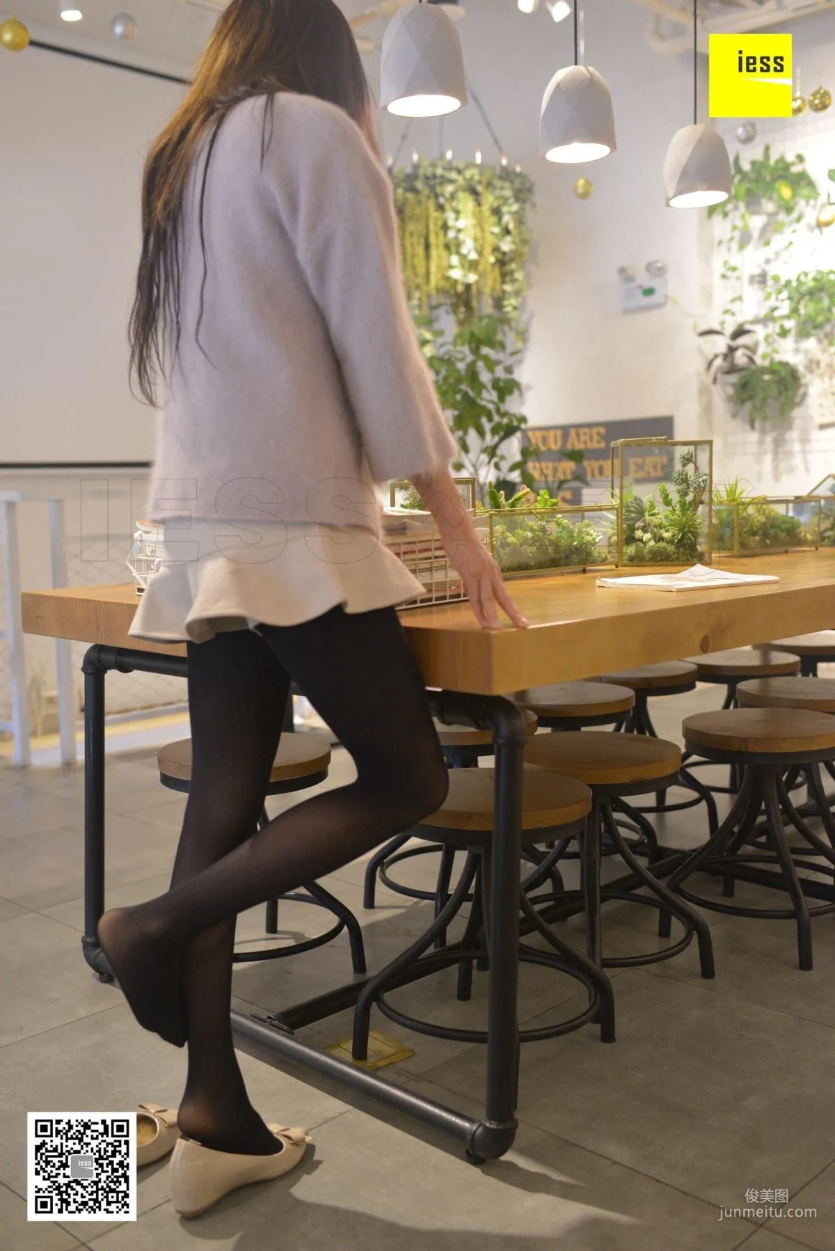 Xiao Yu, 50D Black Stockings and Flats [IESS] Stockings Lover 195 Photo Set photo 27