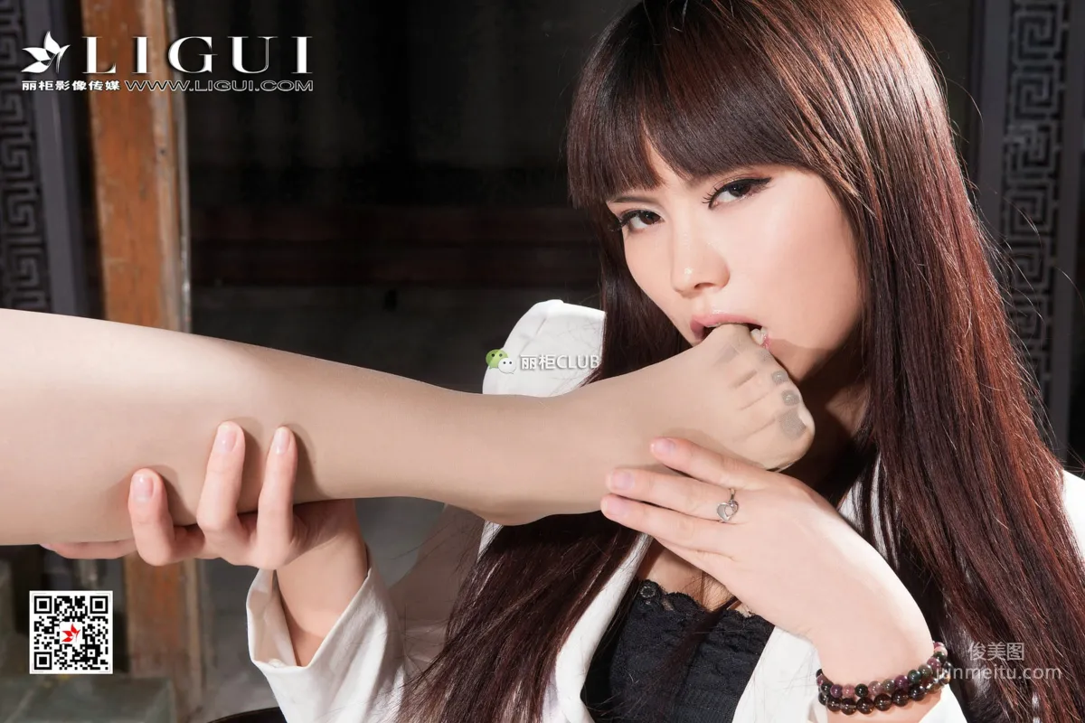 Model 刘建&晴晴《姐妹花丝足》 [丽柜Ligui] 写真集12
