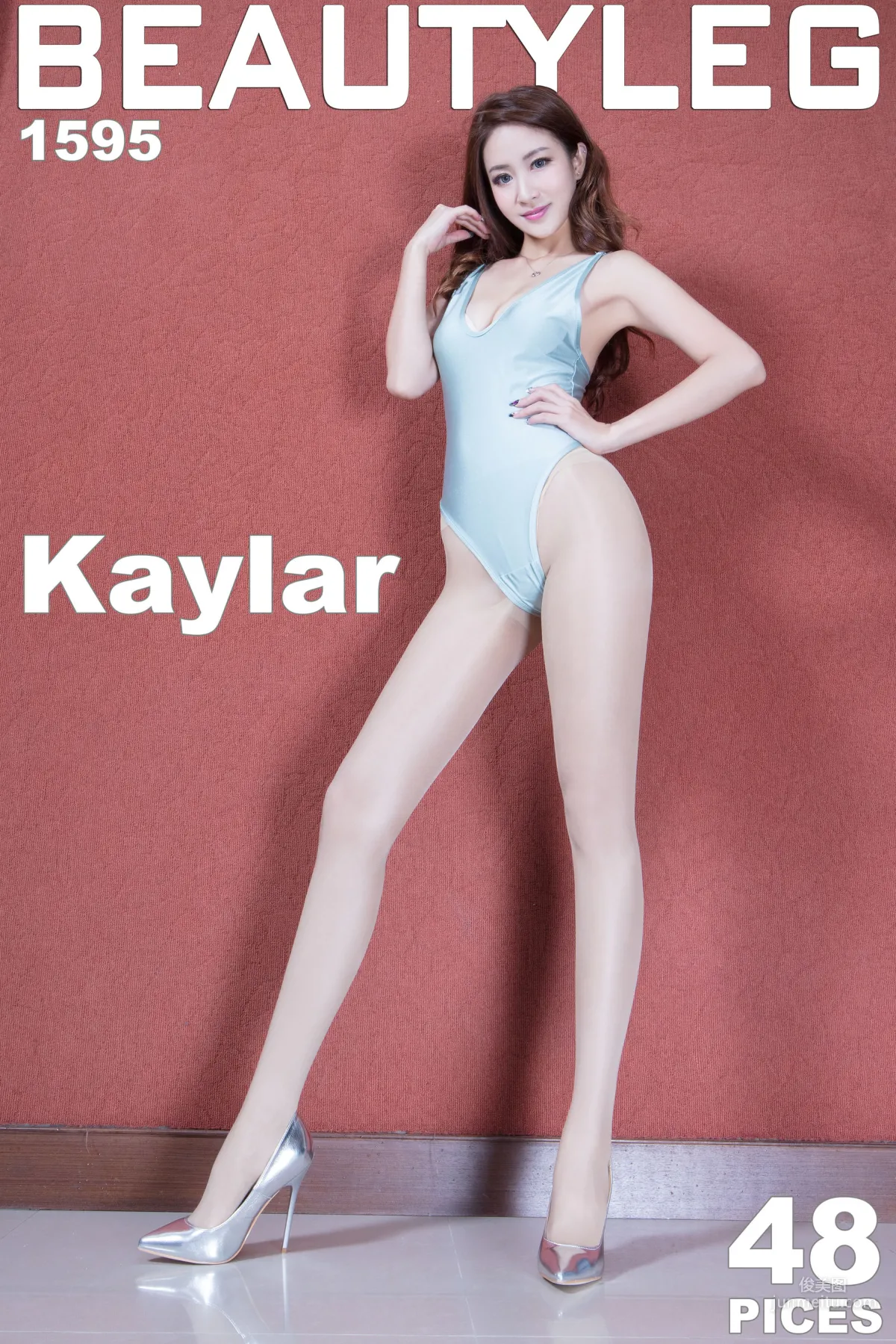 康凱樂Kaylar《肉絲高叉+白絲内衣》 [Beautyleg] No.1595 寫真集 1