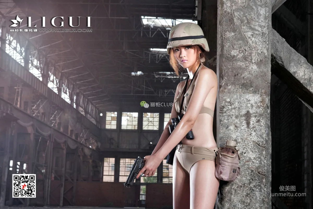 Model 黄芬《女兵美腿丝足》 [丽柜Ligui] 写真集42
