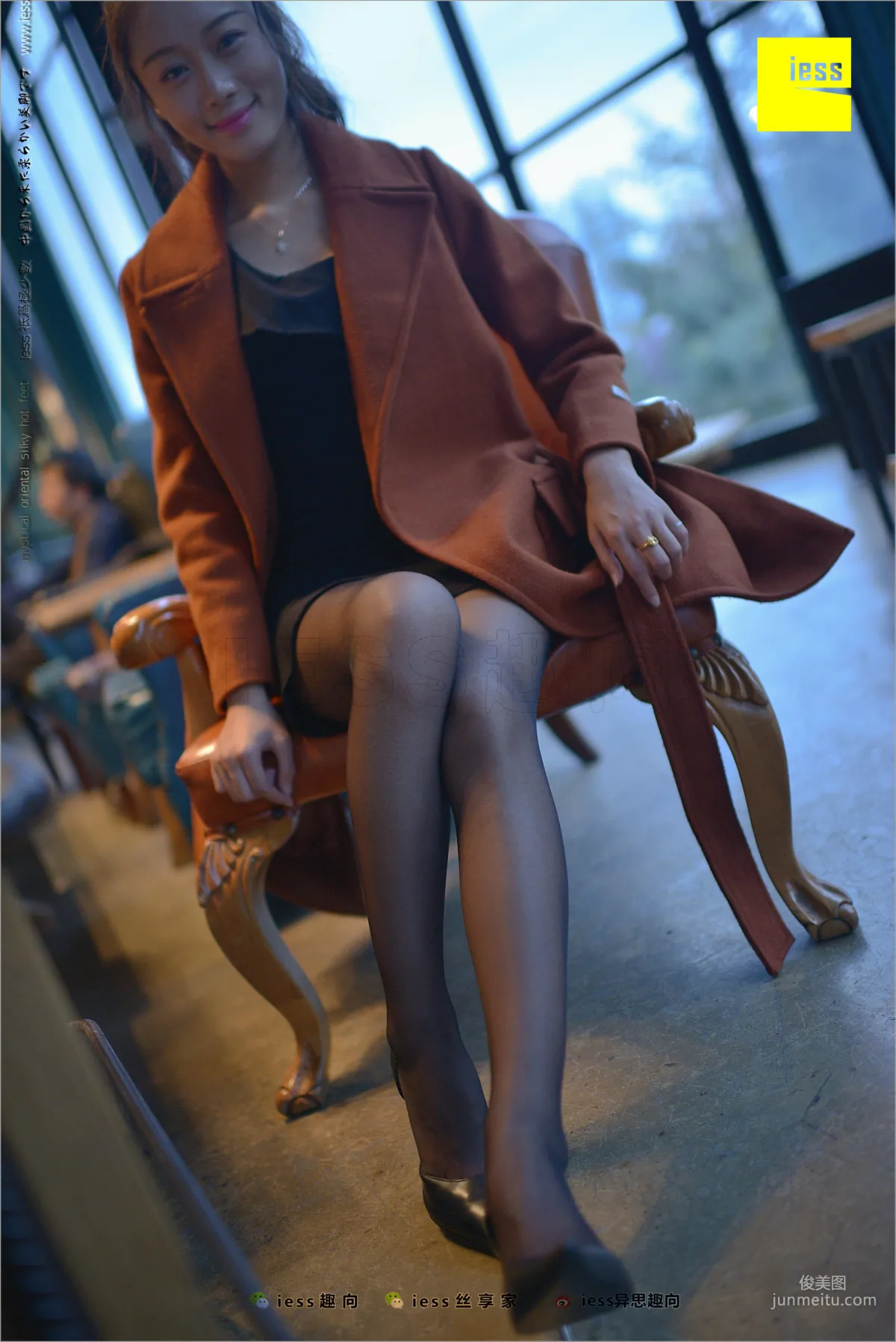 Xiaohei Meijing Jing Black Girl's Black Stockings Beautiful Legs [IESS] Silk Feet Bento 209 Photo Set photo 58