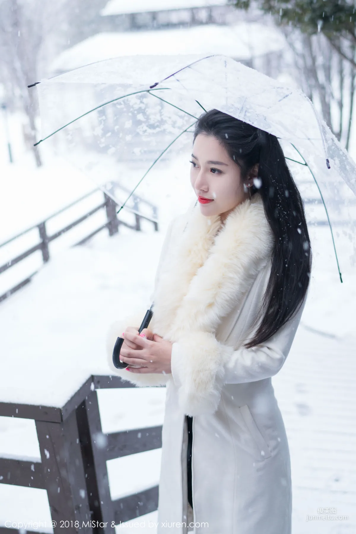 Chen Jiajia Tiffany, Beauty in the Snow and Sexy Dudou, [MiStar] VOL.216 Photo Set photo 26