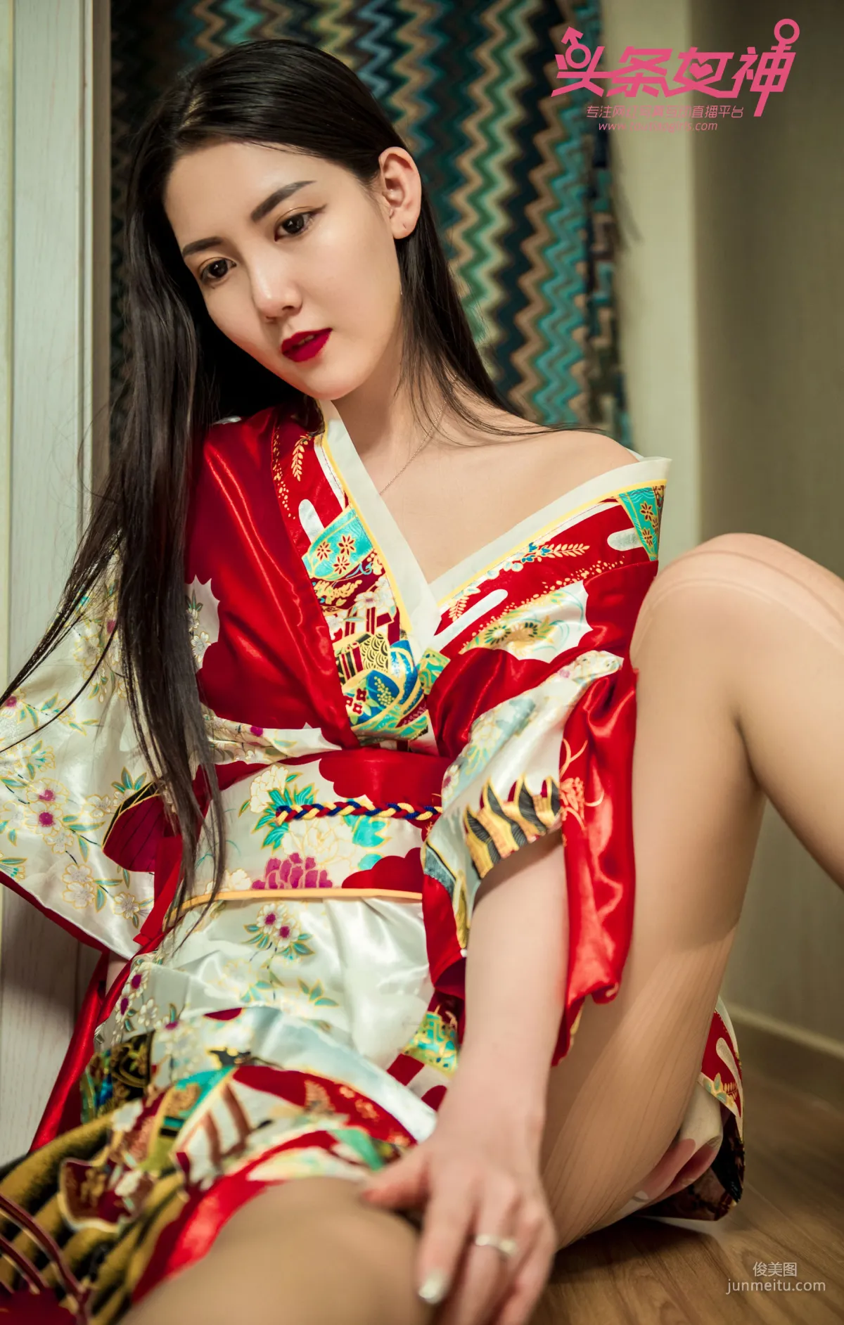 Feng Xuejiao "The Charm of Kimono" [TouTiao Goddess] Photo Set photo 41
