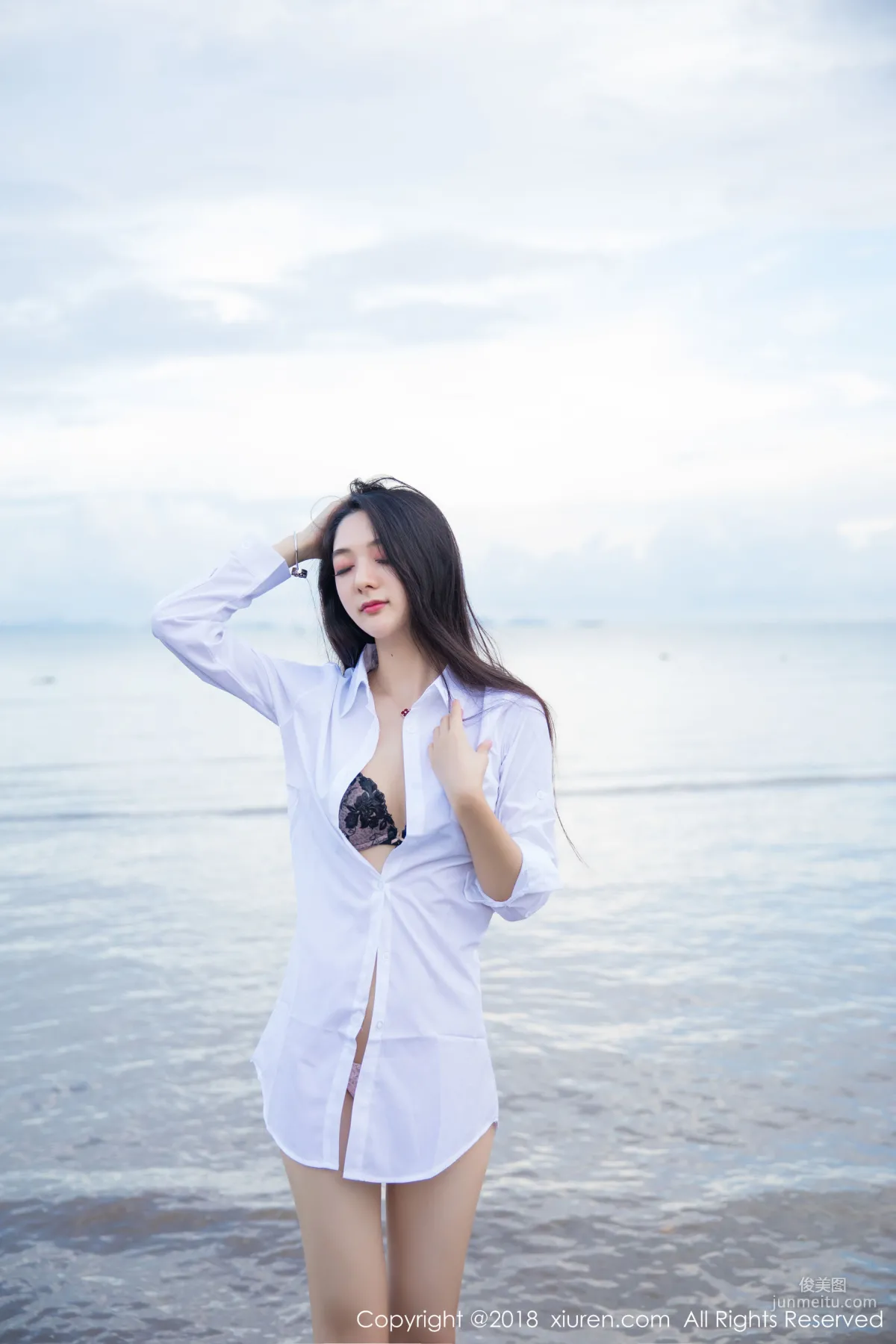 Xiao Reba 'White Shirt and Lace Lingerie Series' [XiuRen] No.962 Photo Set photo 23