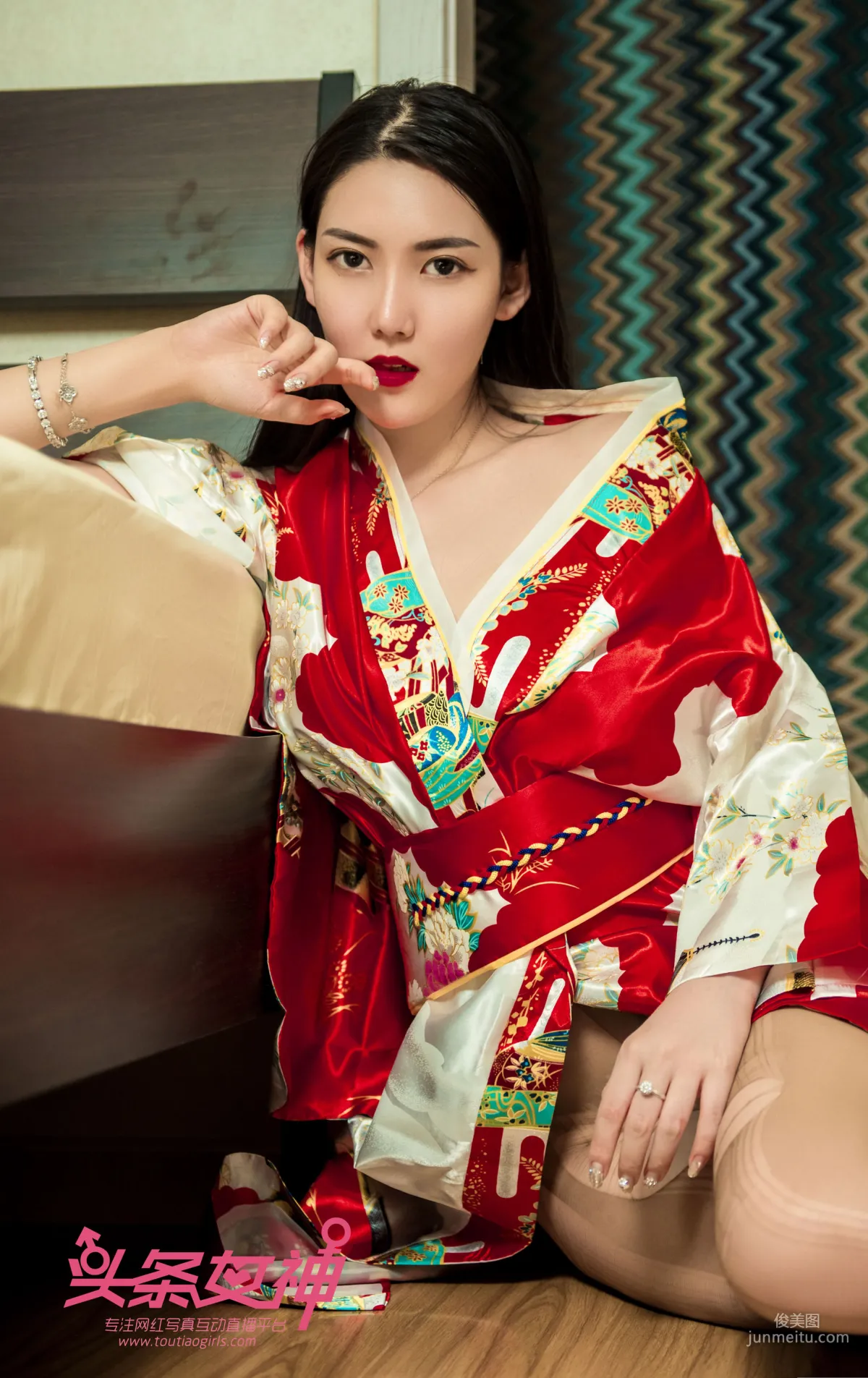 Feng Xuejiao "The Charm of Kimono" [TouTiao Goddess] Photo Set photo 40