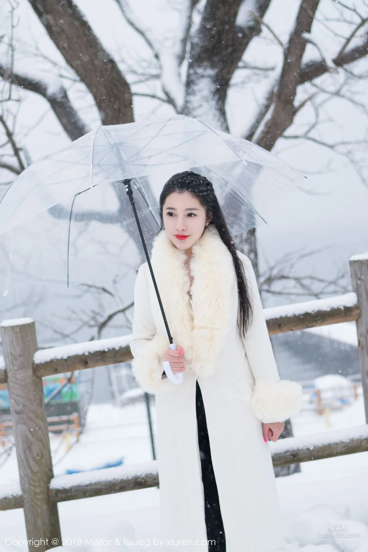 Chen Jiajia Tiffany, Beauty in the Snow and Sexy Dudou, [MiStar] VOL.216 Photo Set photo 28