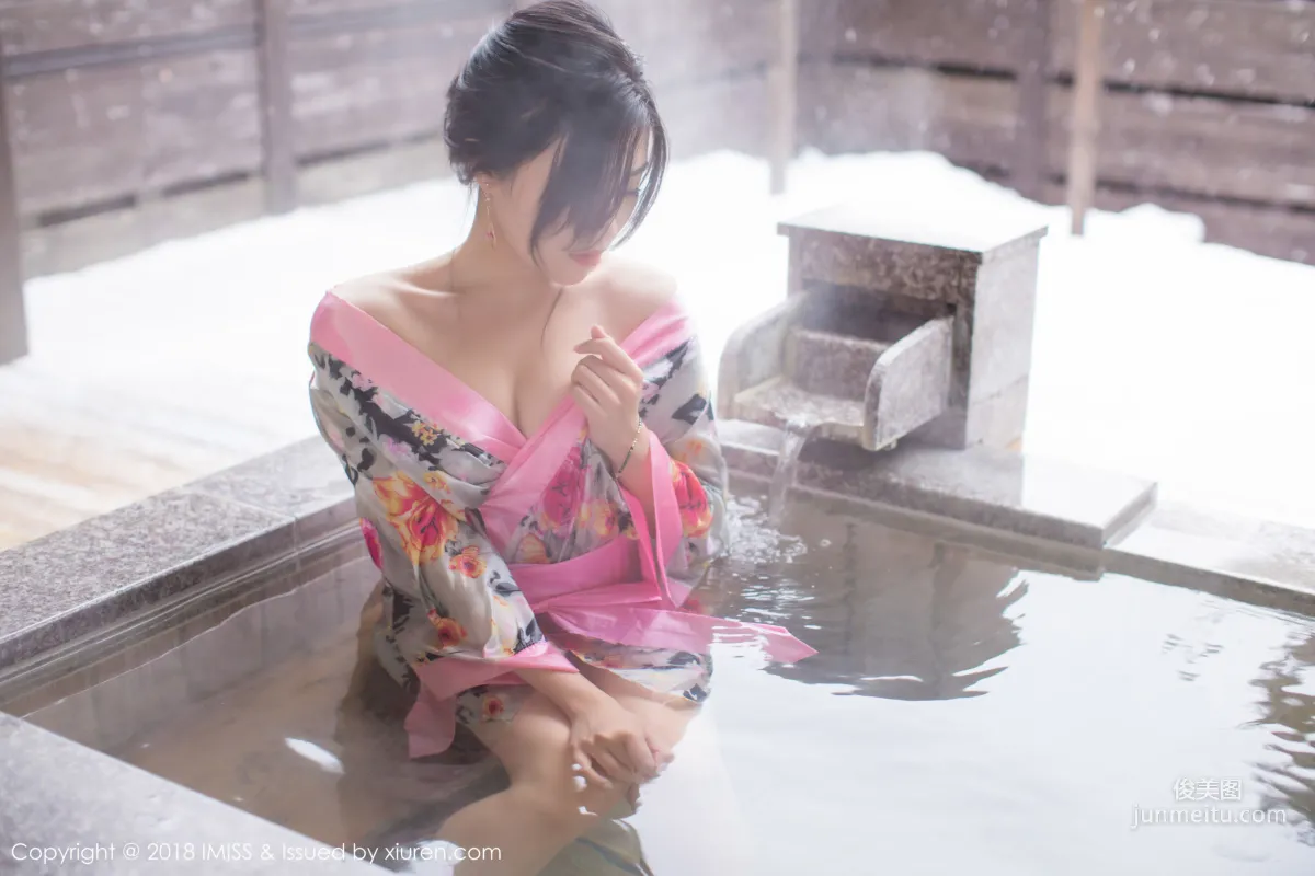 许诺Sabrina《浴池和服+蕾丝美腿》 [爱蜜社IMiss] Vol.221 写真集8