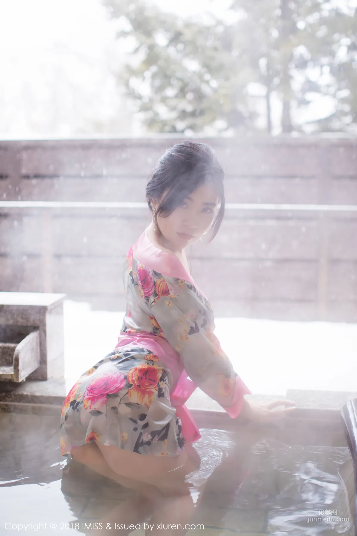 許諾Sabrina《浴池和服+蕾絲美腿》 [愛蜜社IMiss] Vol.221 寫真集 14