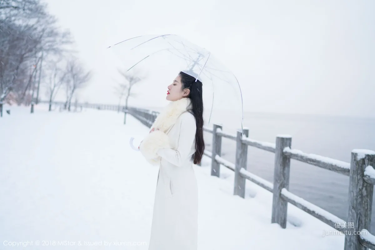 Chen Jiajia Tiffany, Beauty in the Snow and Sexy Dudou, [MiStar] VOL.216 Photo Set photo 34