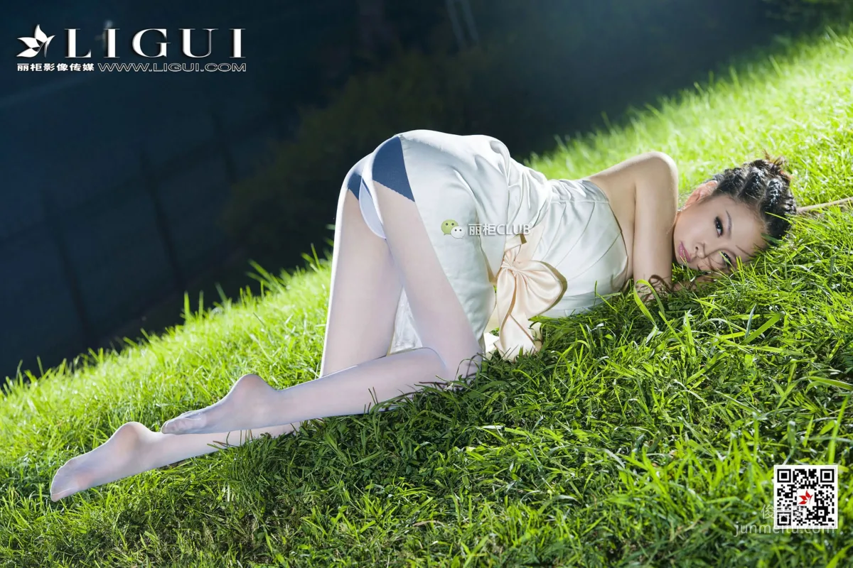 Model 雪儿《夜空白丝》 [丽柜Ligui] 写真集5
