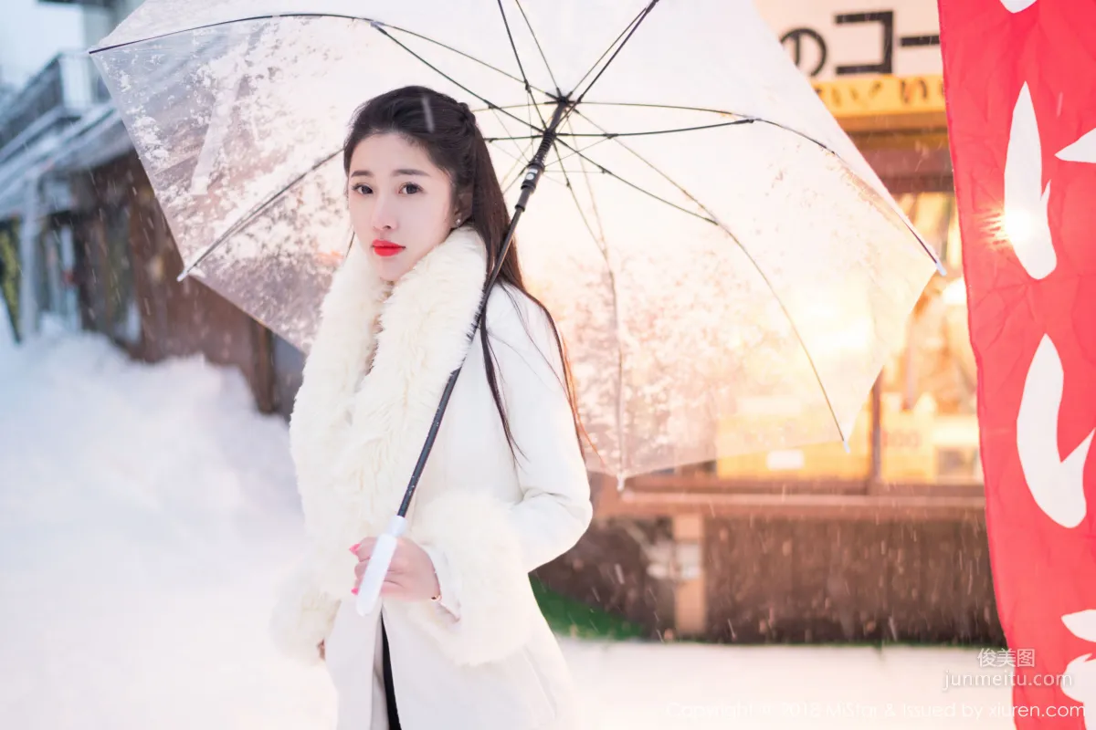 Chen Jiajia Tiffany, Beauty in the Snow and Sexy Dudou, [MiStar] VOL.216 Photo Set photo 35