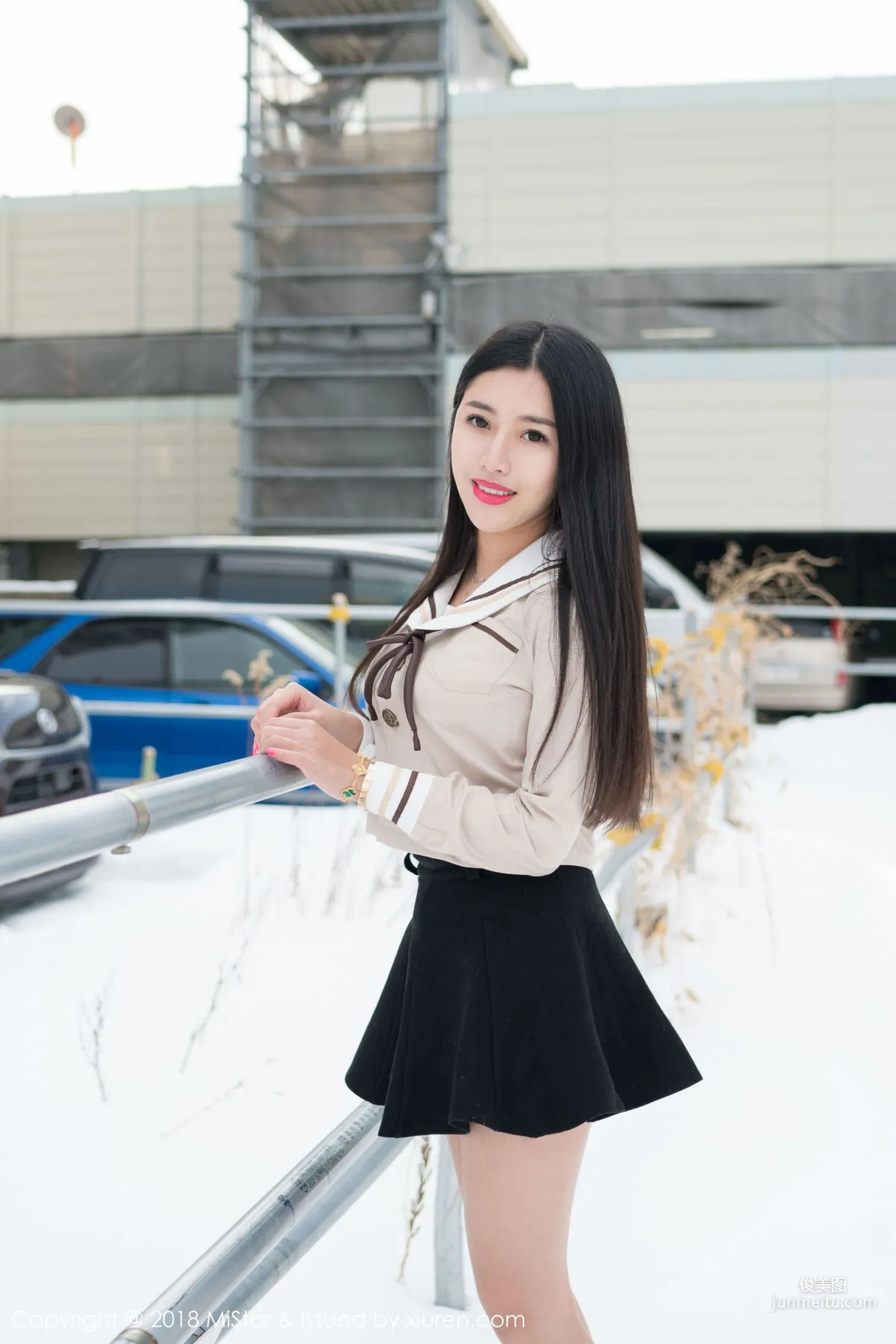 Chen Jiajia Tiffany, Beauty in the Snow and Sexy Dudou, [MiStar] VOL.216 Photo Set photo 10
