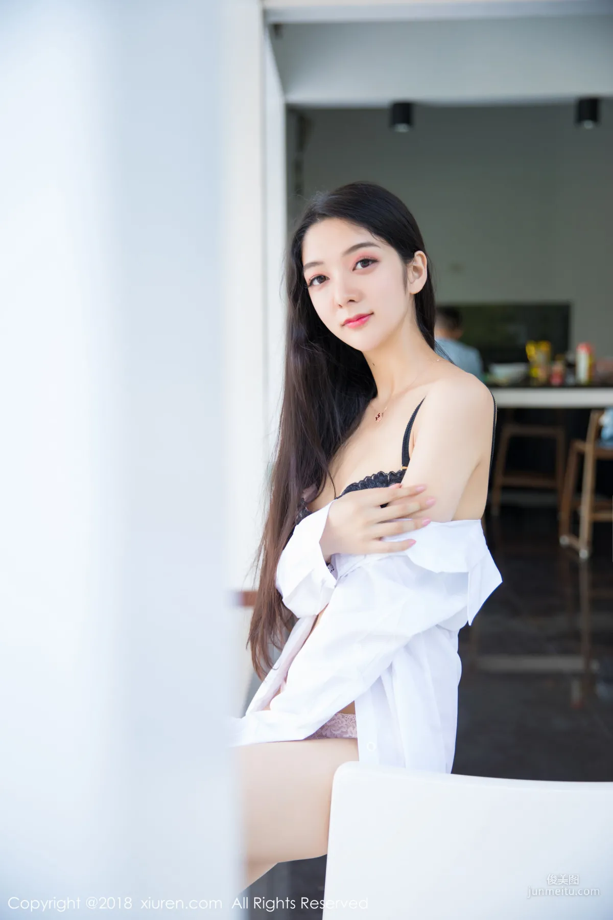 Xiao Reba 'White Shirt and Lace Lingerie Series' [XiuRen] No.962 Photo Set photo 16