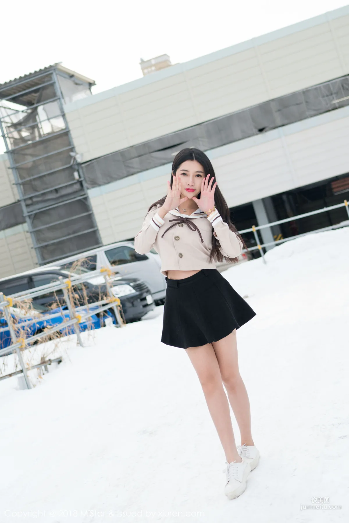 Chen Jiajia Tiffany, Beauty in the Snow and Sexy Dudou, [MiStar] VOL.216 Photo Set photo 8