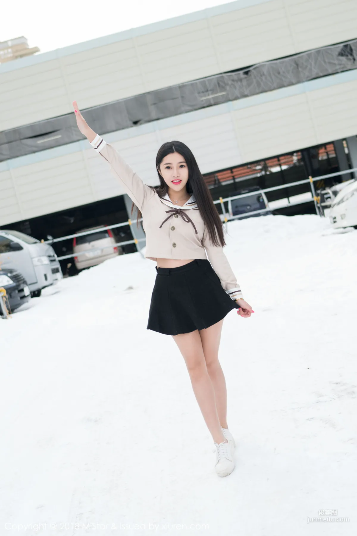 Chen Jiajia Tiffany, Beauty in the Snow and Sexy Dudou, [MiStar] VOL.216 Photo Set photo 6