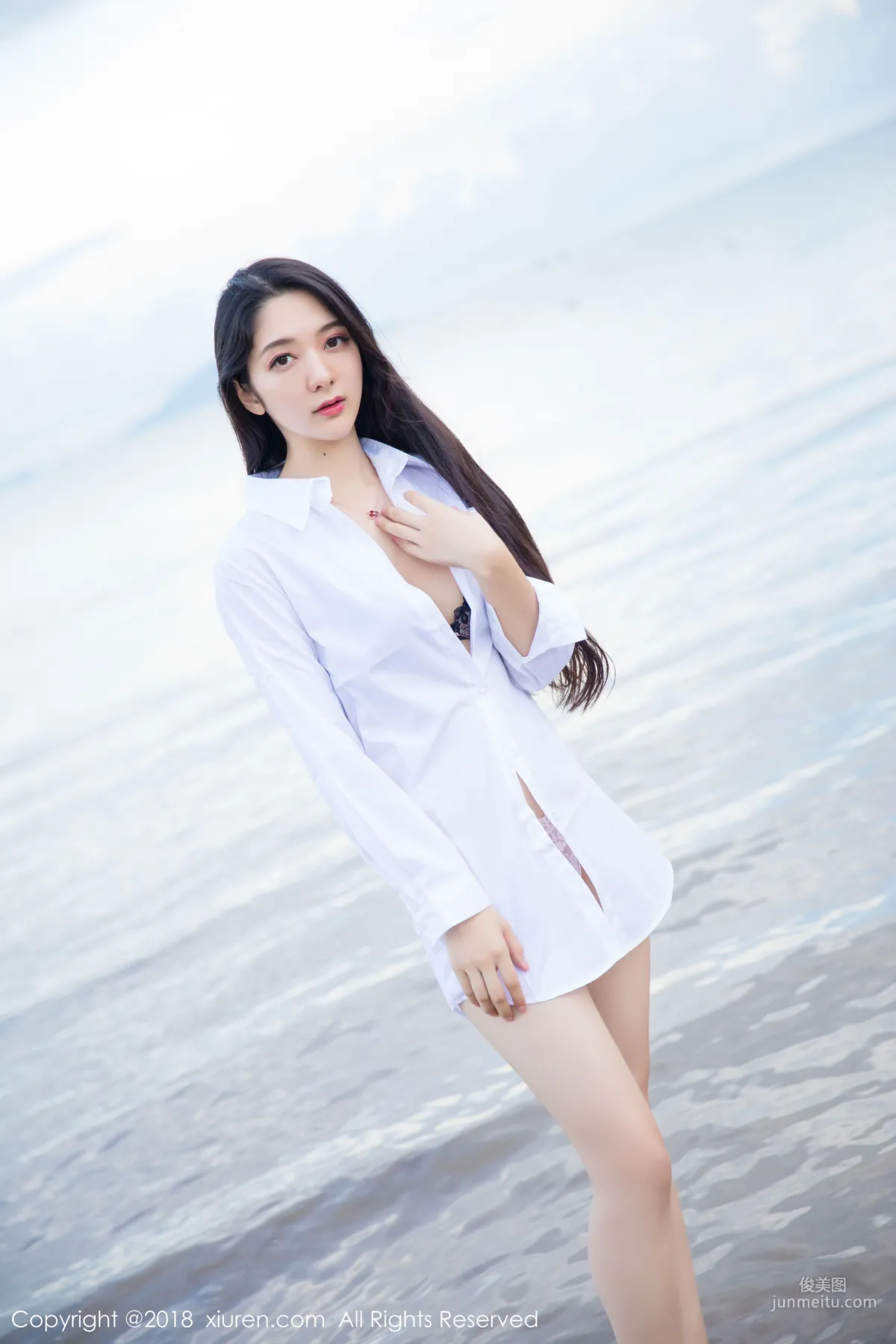 Xiao Reba 'White Shirt and Lace Lingerie Series' [XiuRen] No.962 Photo Set photo 21