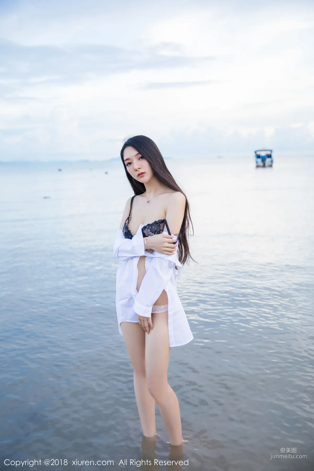 Xiao Reba 'White Shirt and Lace Lingerie Series' [XiuRen] No.962 Photo Set photo 31