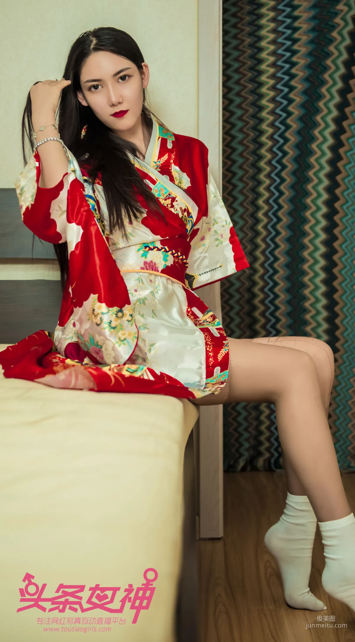 Feng Xuejiao "The Charm of Kimono" [TouTiao Goddess] Photo Set photo 43