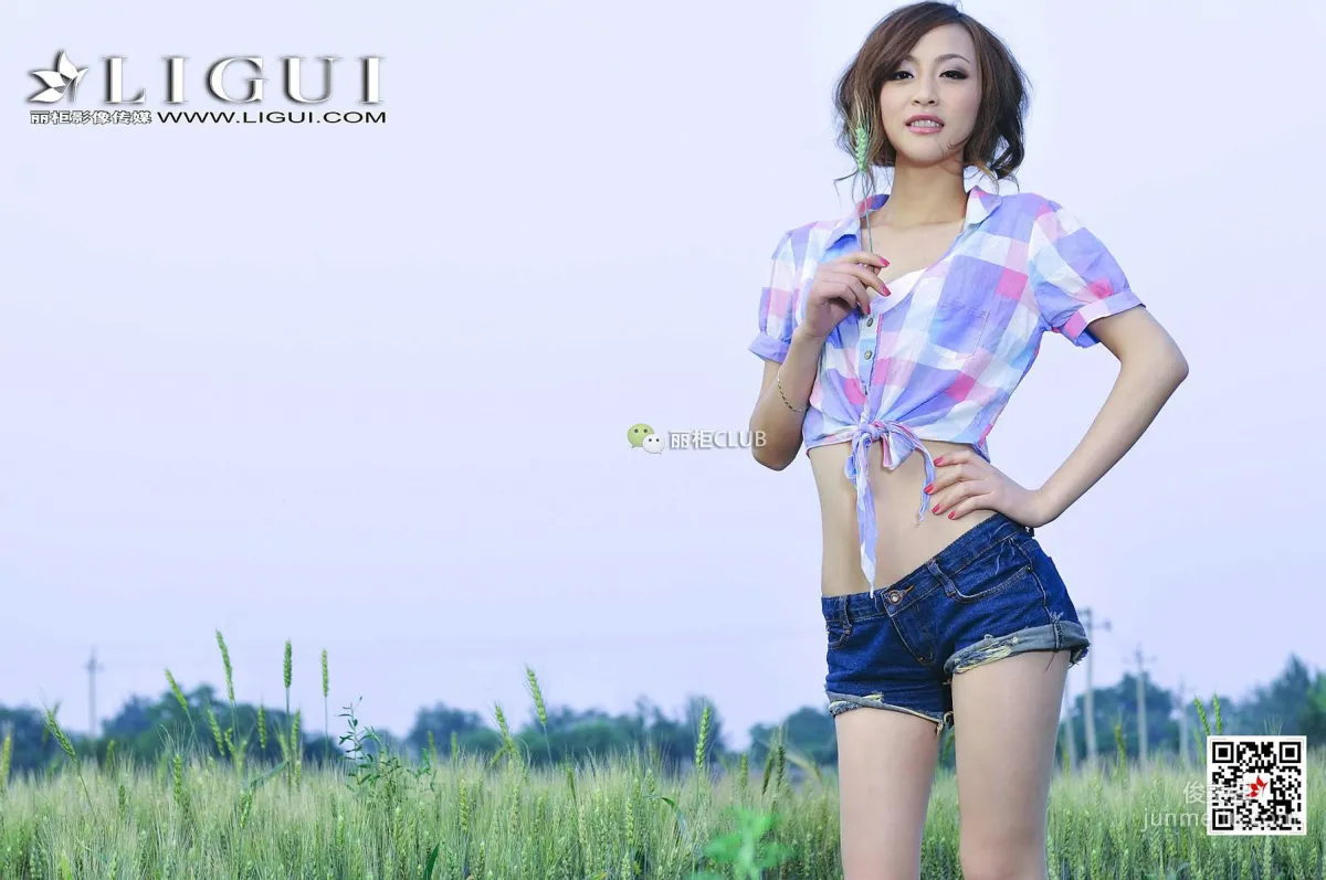 腿模童蕾《麦田美腿》 [丽柜Ligui] 写真集34