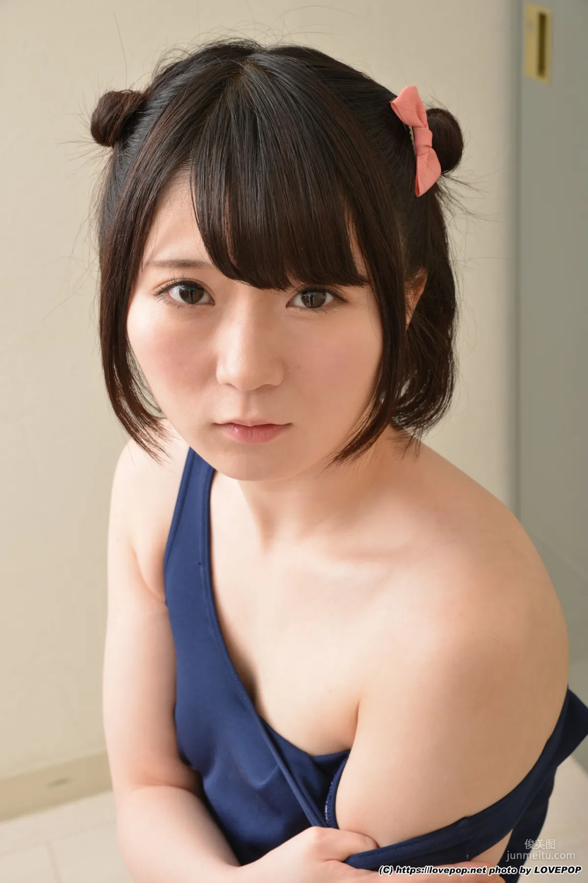 [LovePop] Shinozaki Mio, Mio Shinozaki, Black Stockings + School Swimsuit Set09 Photo Set photo 73