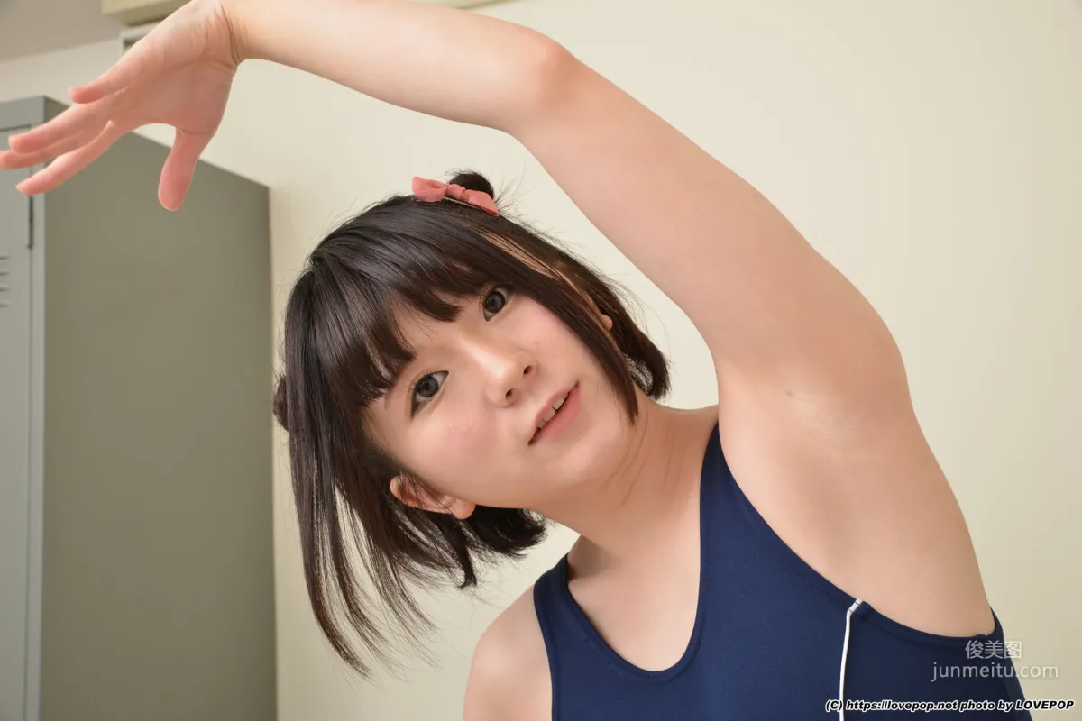 [LovePop] Shinozaki Mio, Mio Shinozaki, Black Stockings + School Swimsuit Set09 Photo Set photo 12