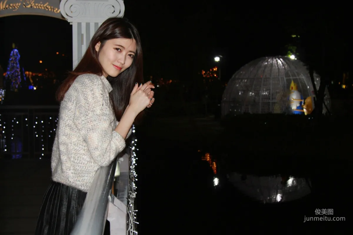 [Taiwan Beauties] Huang Pin Xuan, Banqiao Christmas City Night Shoot Photo Set photo 16