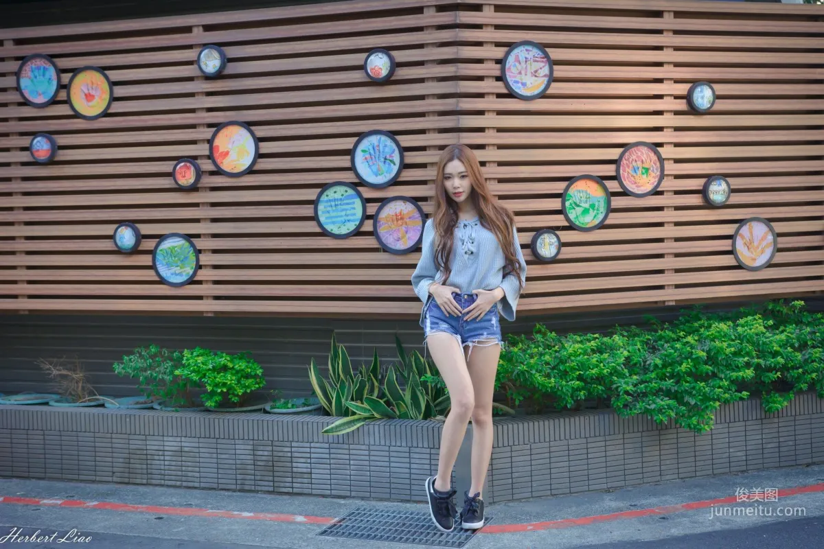 [Taiwan Beauties] Huang Shangyan Rubis, Guting Station Area, Denim Hot Pants Street Snap Photo Set photo 43