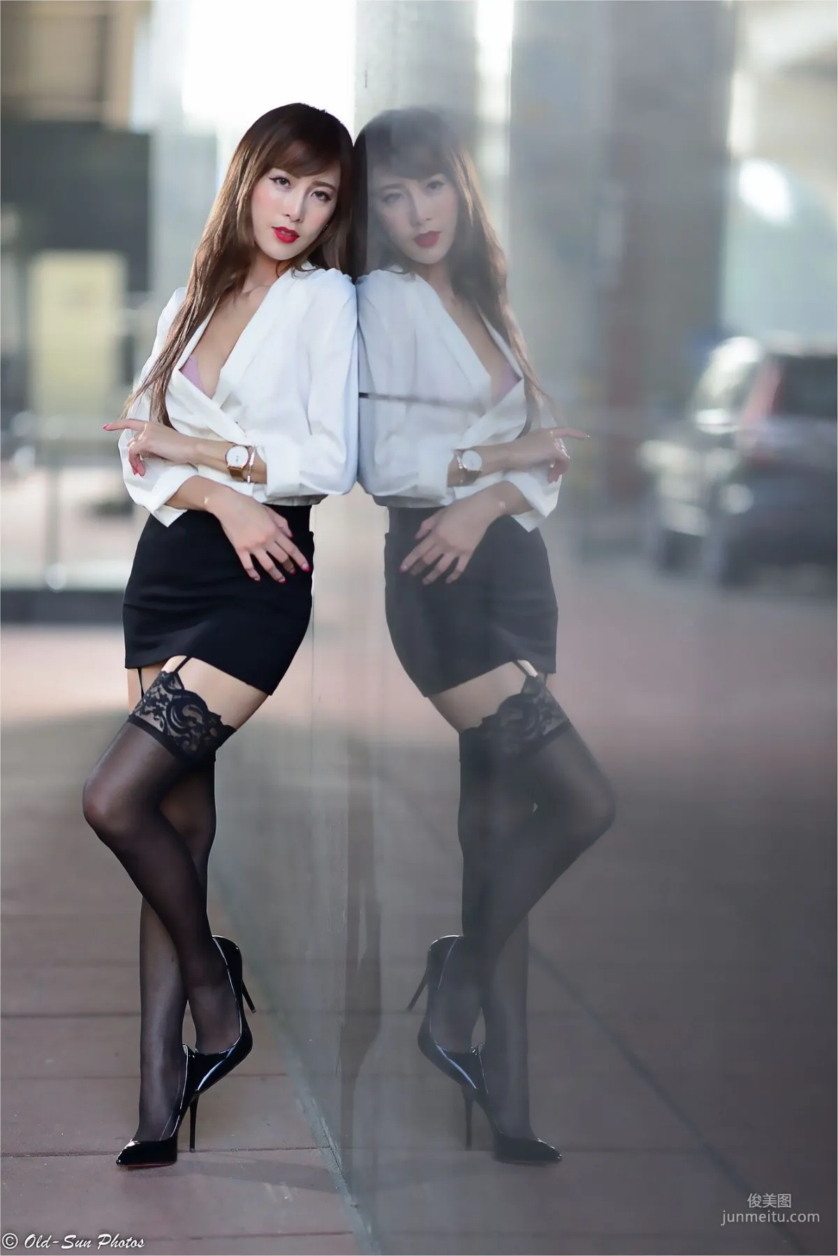 [Taiwan Internet Celebrity Beauty] Abbie Huang Oil Refinery Elementary School OL Outdoor Shoot Photo Set photo 56