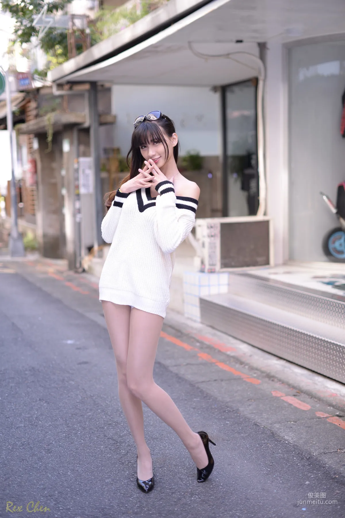 [Taiwan Web Celebrity Beauty] Cai Yixin - Outdoor Shoot 6 Outfit Collection Photo Set photo 44