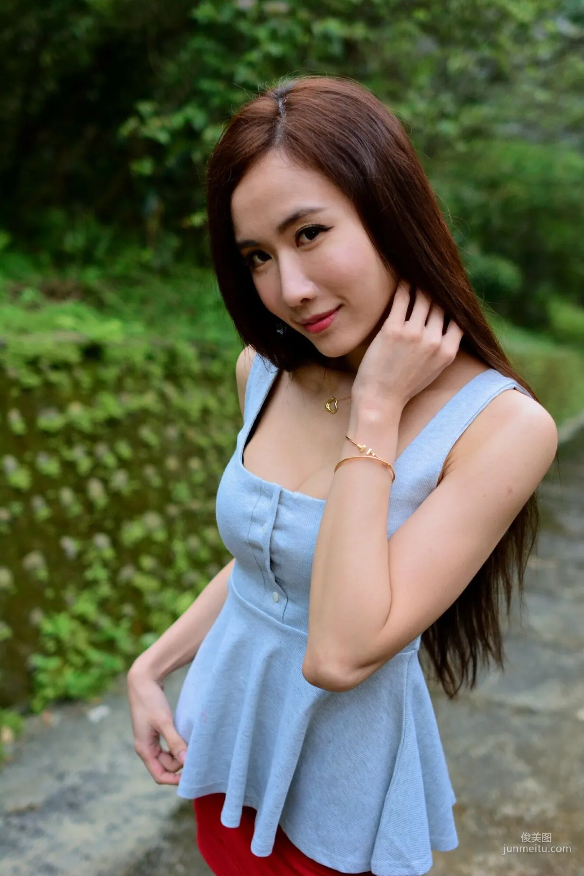 [Taiwan Beauties] Dora Yanxi, Landscape Green Outdoor Shoot (Three Outfits) Photo Set photo 25