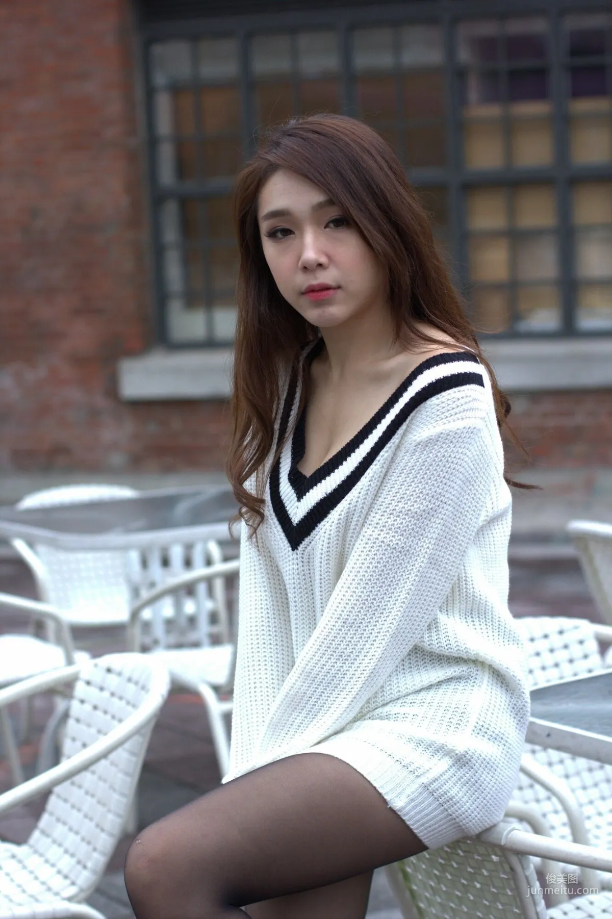 [Taiwan Beauties] Baby66 Black Stockings Street Snap Photo Set photo 33