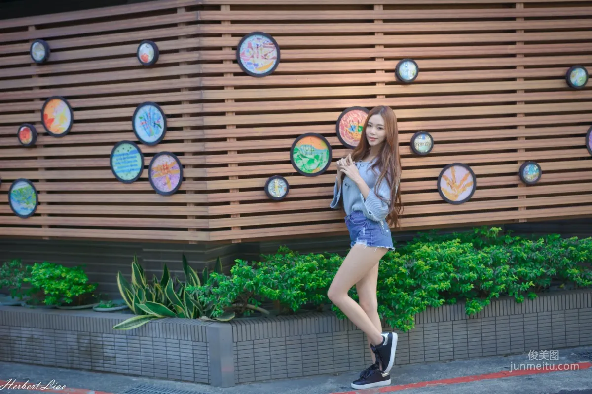 [Taiwan Beauties] Huang Shangyan Rubis, Guting Station Area, Denim Hot Pants Street Snap Photo Set photo 13