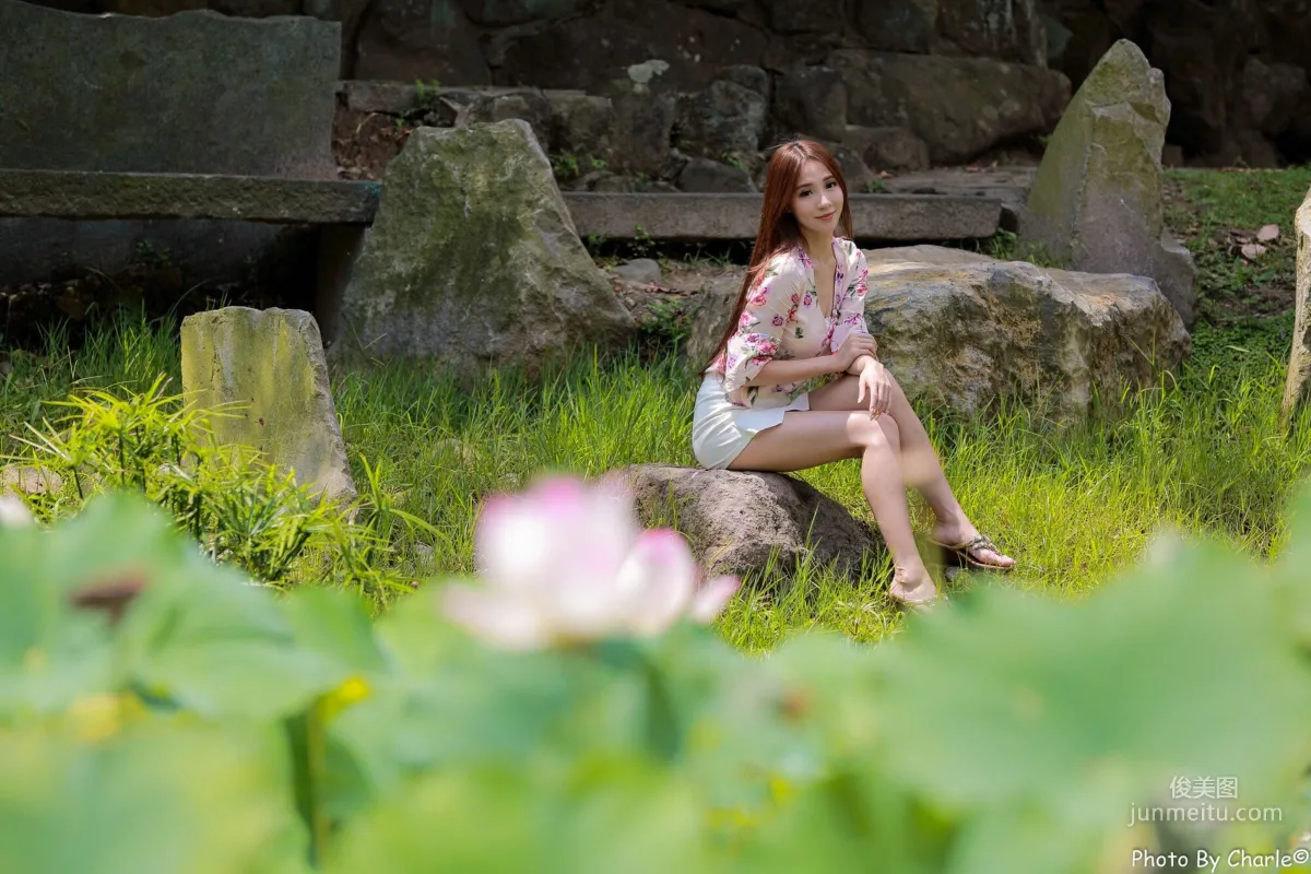 [Taiwan Beauties] Anber Xiao Anbai, MRT Xinbeitou Station, Outdoor Photo Set photo 18