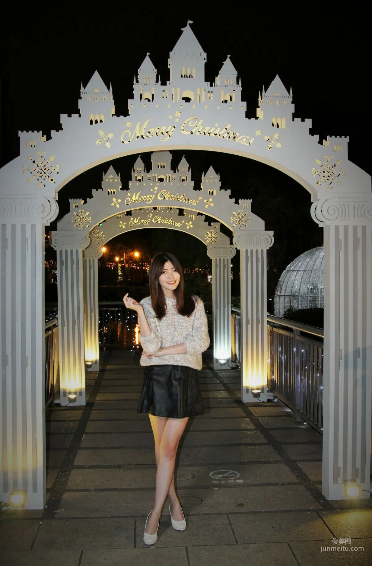 [Taiwan Beauties] Huang Pin Xuan, Banqiao Christmas City Night Shoot Photo Set photo 55