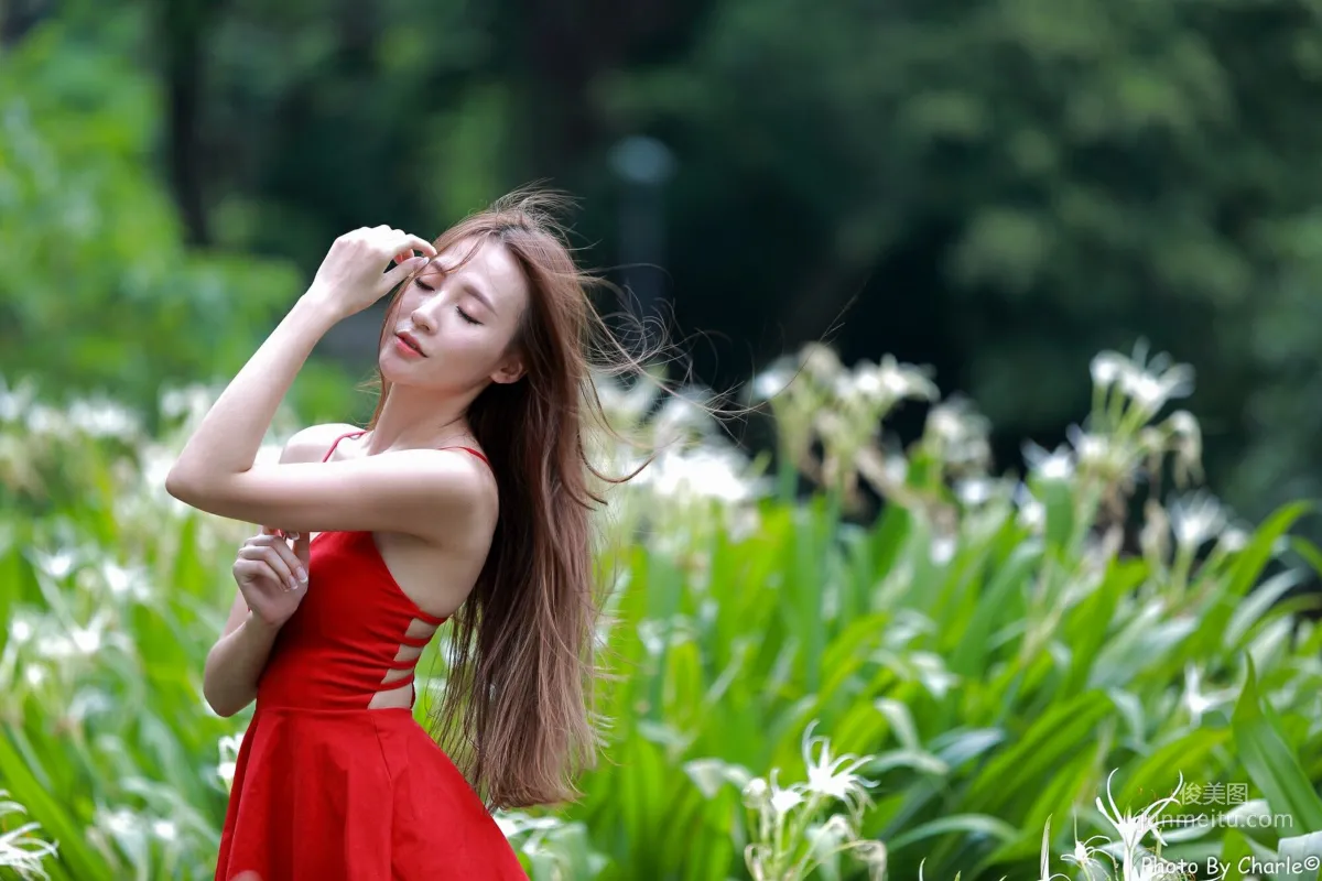 [Taiwan Beauties] Anber Xiao Anbai, MRT Xinbeitou Station, Outdoor Photo Set photo 31