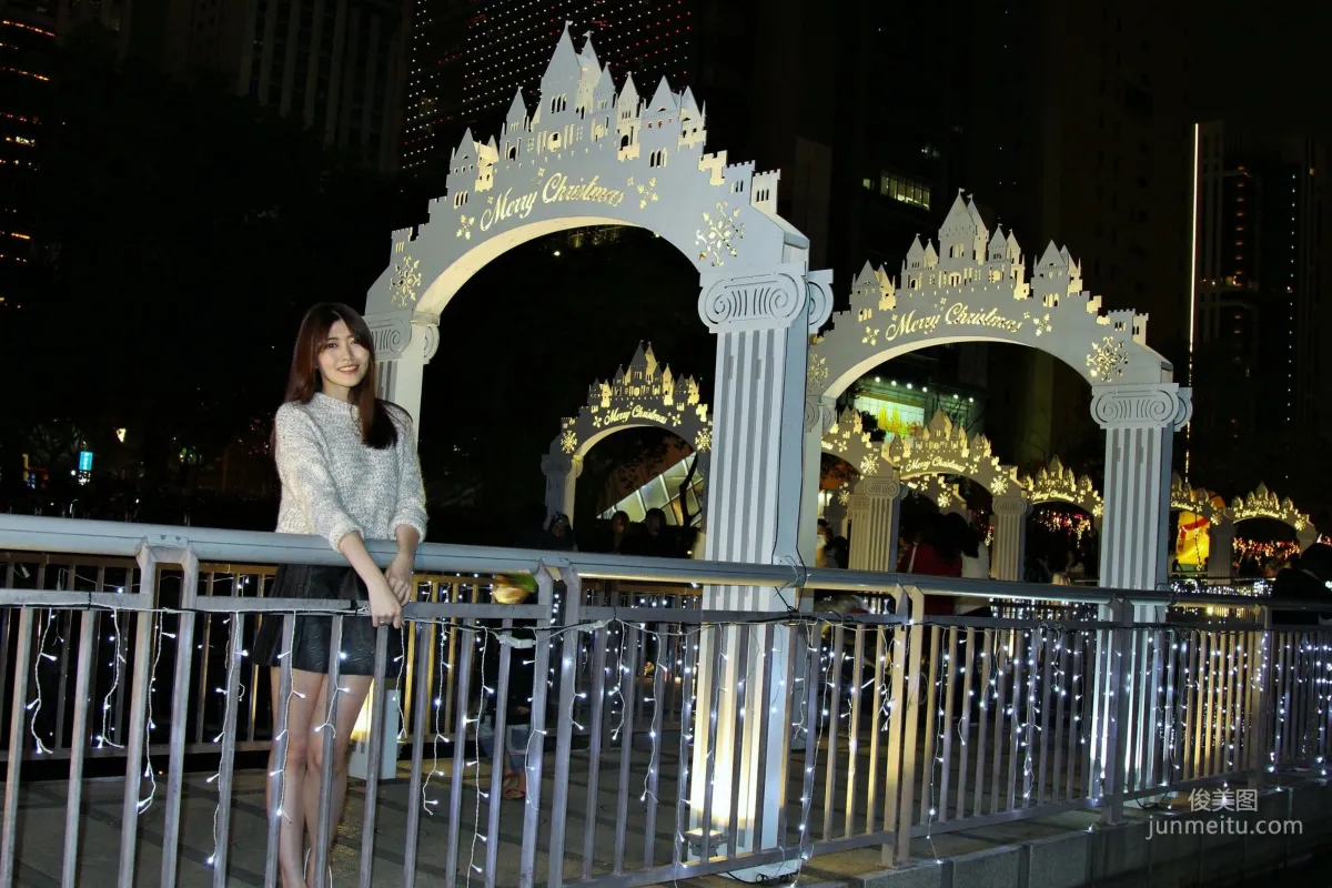 [Taiwan Beauties] Huang Pin Xuan, Banqiao Christmas City Night Shoot Photo Set photo 34