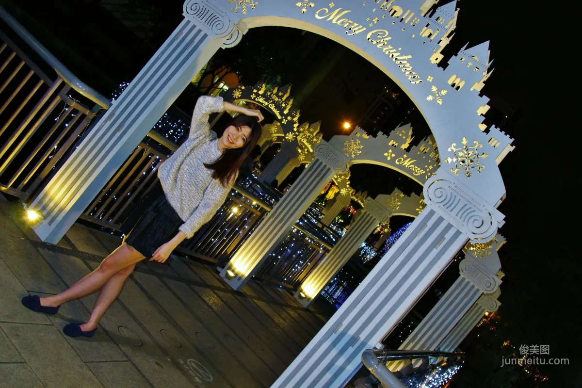 [Taiwan Beauties] Huang Pin Xuan, Banqiao Christmas City Night Shoot Photo Set photo 54
