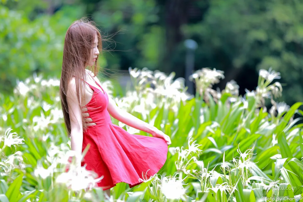 [Taiwan Beauties] Anber Xiao Anbai, MRT Xinbeitou Station, Outdoor Photo Set photo 38