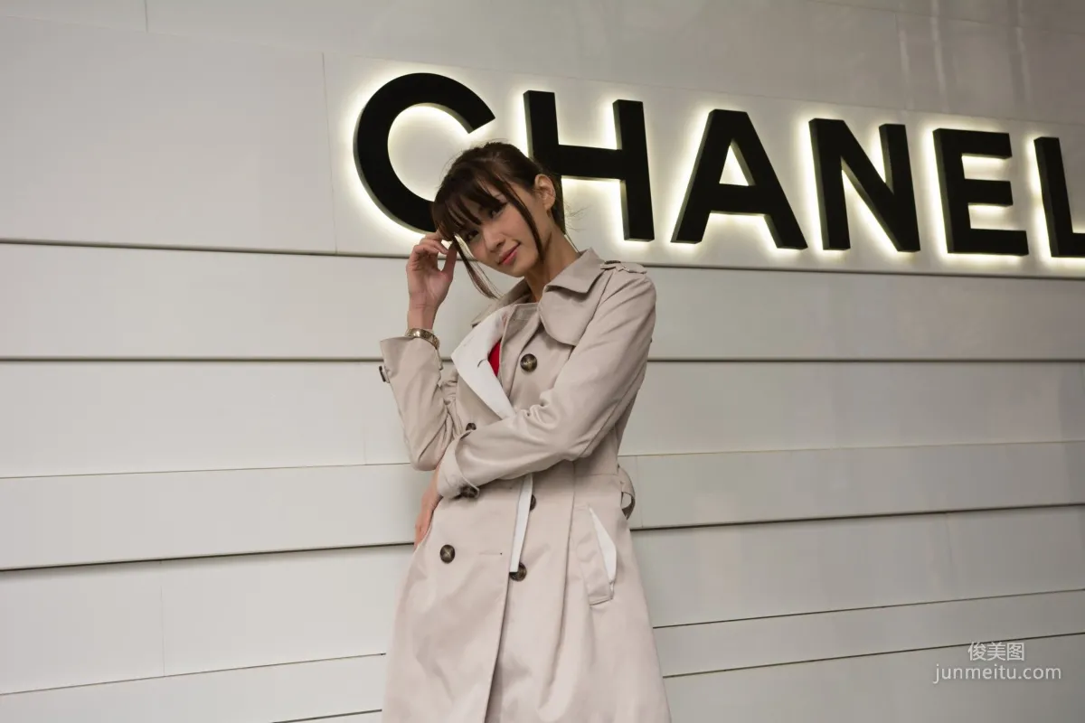 [Taiwan Beauties] Cai Yixin Candice "Around Xinyi District, Fashionable Trench Coat Street Snap" Photo Set photo 56