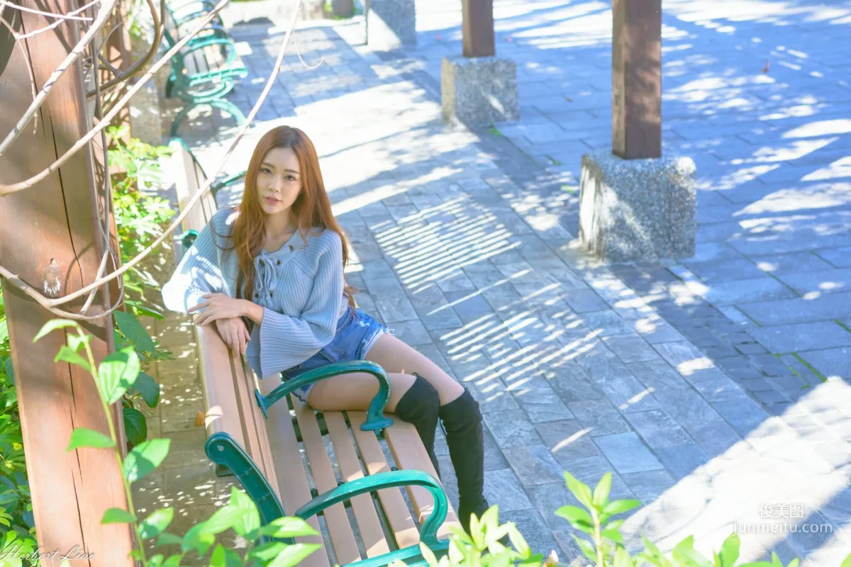 [Taiwan Beauties] Huang Shangyan Rubis, Guting Station Area, Denim Hot Pants Street Snap Photo Set photo 9