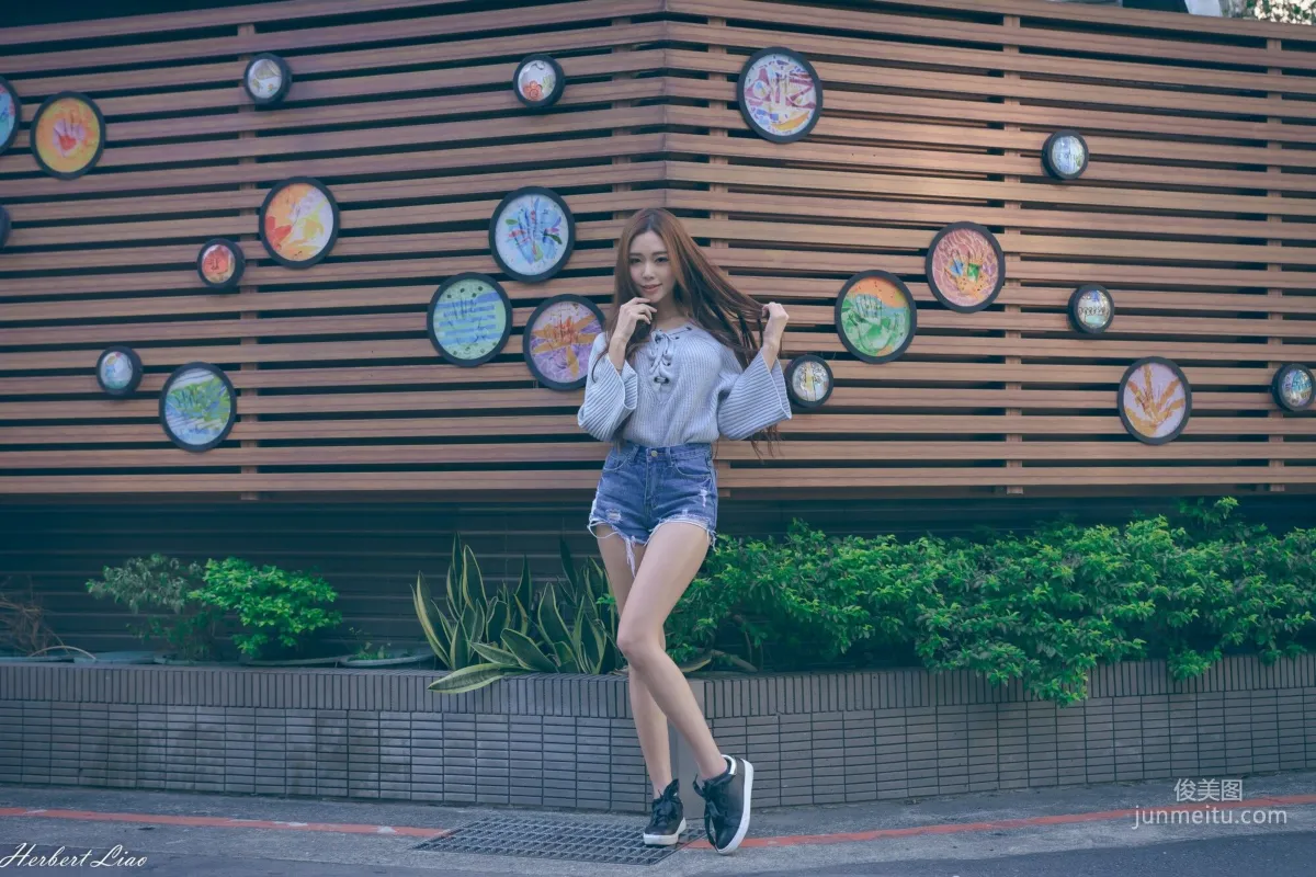 [Taiwan Beauties] Huang Shangyan Rubis, Guting Station Area, Denim Hot Pants Street Snap Photo Set photo 57